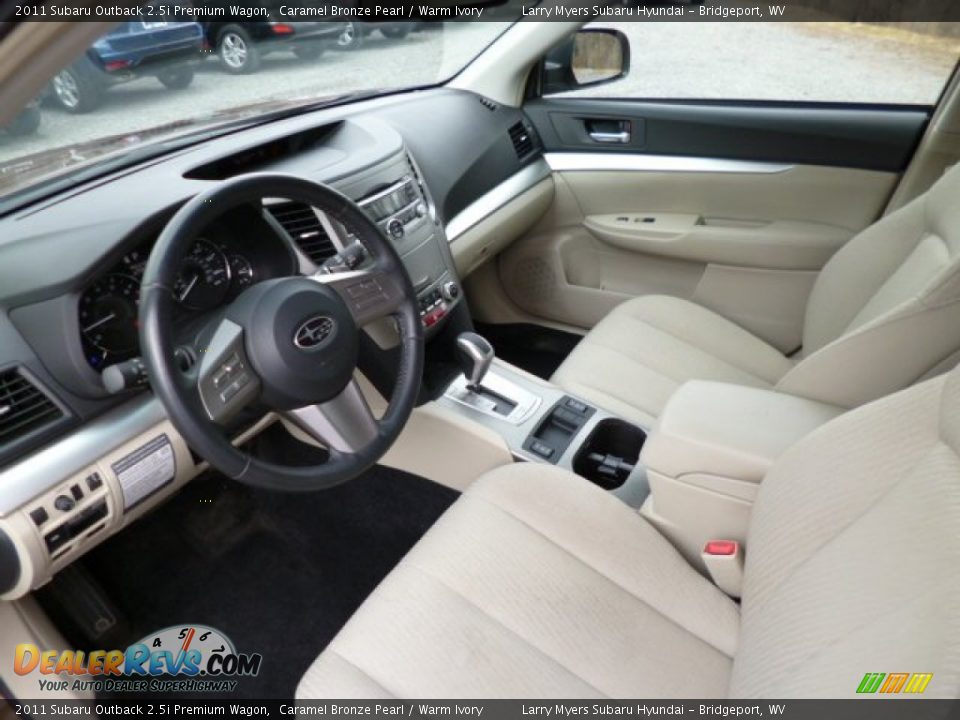 2011 Subaru Outback 2.5i Premium Wagon Caramel Bronze Pearl / Warm Ivory Photo #16