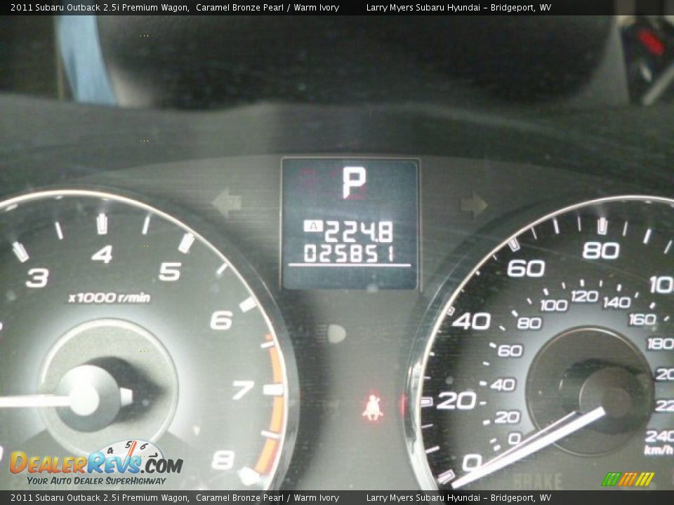 2011 Subaru Outback 2.5i Premium Wagon Caramel Bronze Pearl / Warm Ivory Photo #20