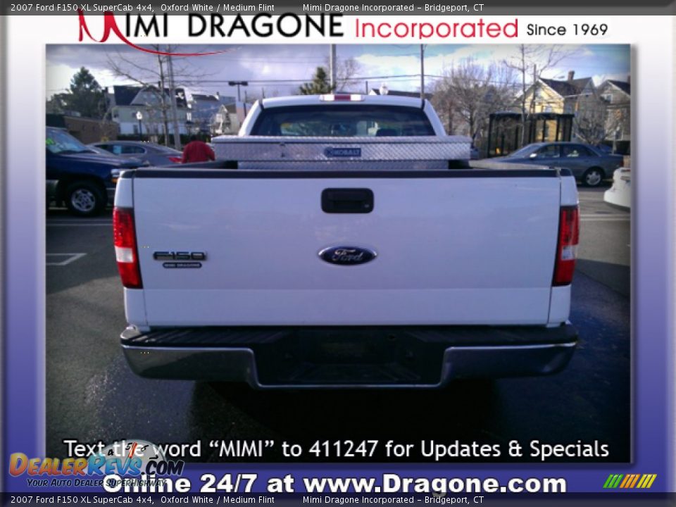 2007 Ford F150 XL SuperCab 4x4 Oxford White / Medium Flint Photo #6