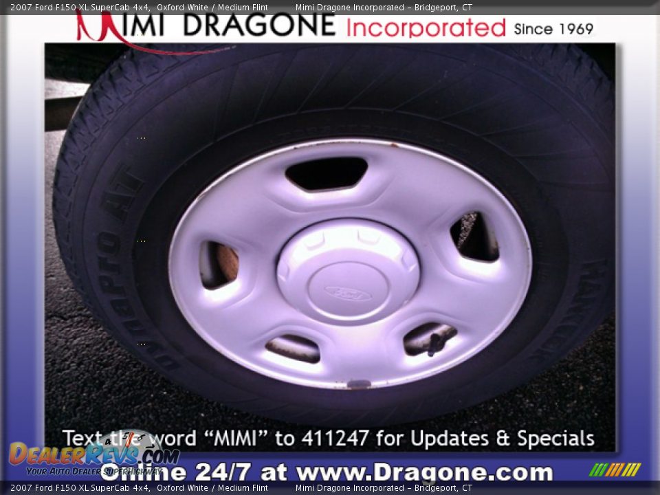 2007 Ford F150 XL SuperCab 4x4 Oxford White / Medium Flint Photo #8