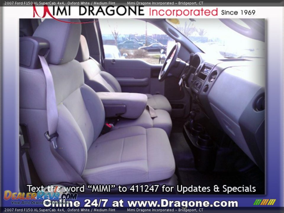 2007 Ford F150 XL SuperCab 4x4 Oxford White / Medium Flint Photo #9