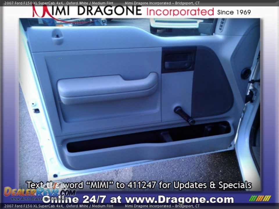 2007 Ford F150 XL SuperCab 4x4 Oxford White / Medium Flint Photo #12