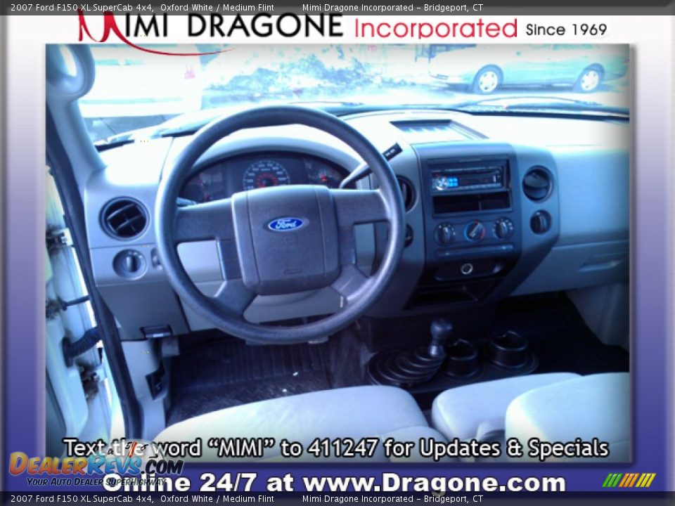 2007 Ford F150 XL SuperCab 4x4 Oxford White / Medium Flint Photo #14