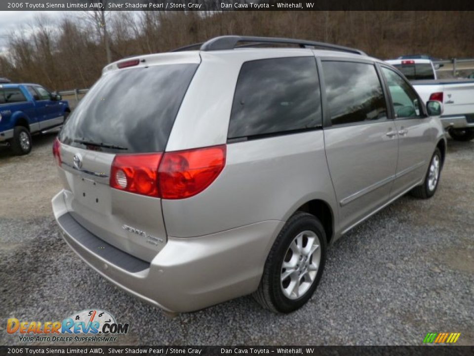 2006 Toyota Sienna Limited AWD Silver Shadow Pearl / Stone Gray Photo #4