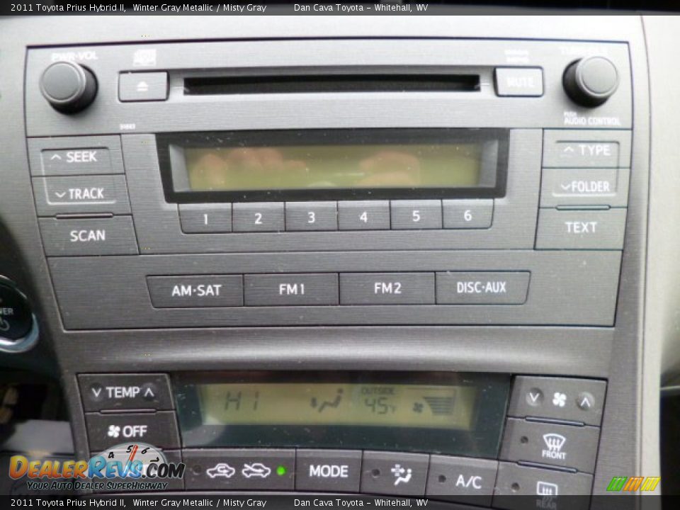 2011 Toyota Prius Hybrid II Winter Gray Metallic / Misty Gray Photo #14