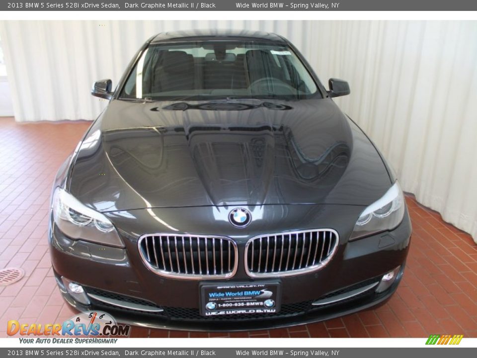 2013 BMW 5 Series 528i xDrive Sedan Dark Graphite Metallic II / Black Photo #2