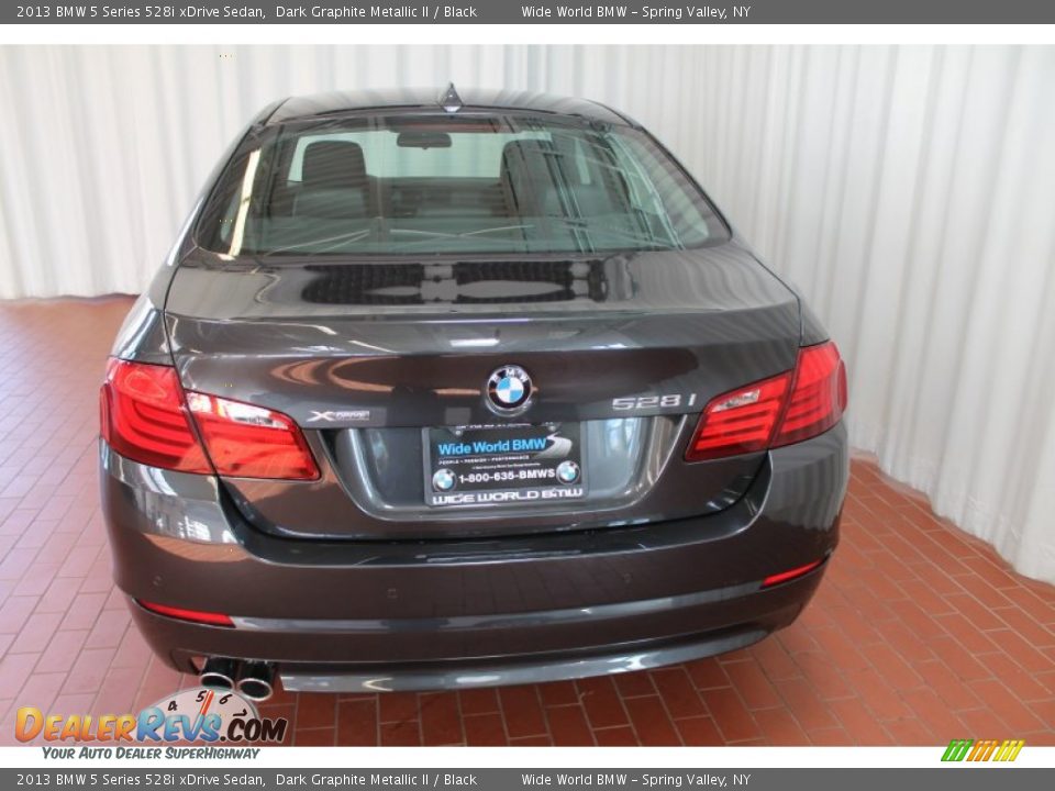 2013 BMW 5 Series 528i xDrive Sedan Dark Graphite Metallic II / Black Photo #5