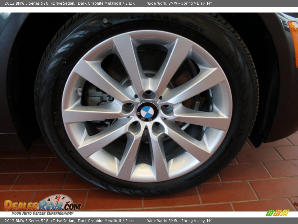 2013 BMW 5 Series 528i xDrive Sedan Dark Graphite Metallic II / Black Photo #6