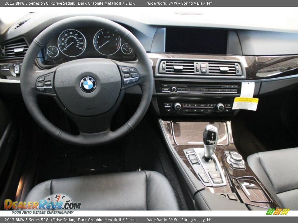 2013 BMW 5 Series 528i xDrive Sedan Dark Graphite Metallic II / Black Photo #7