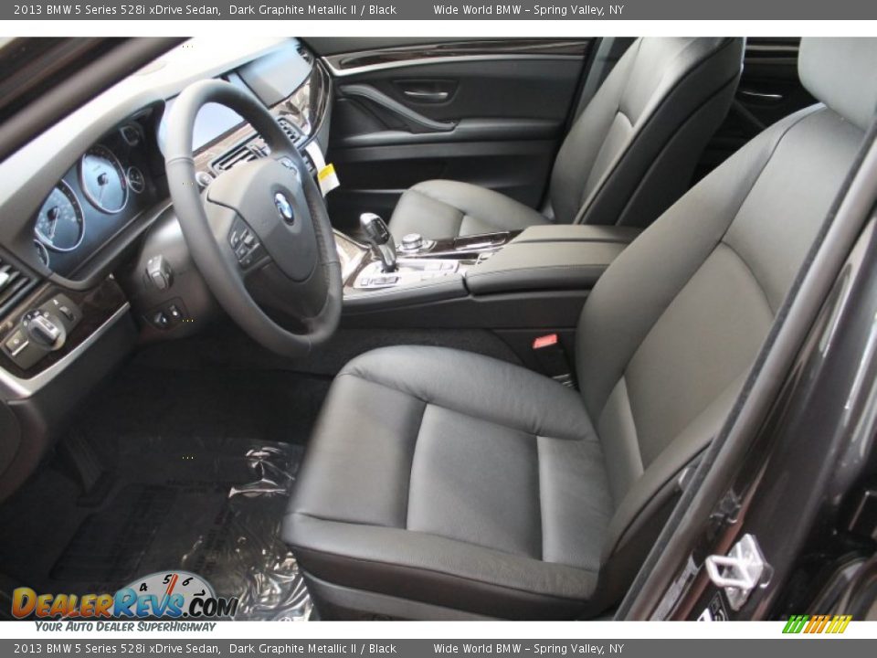 2013 BMW 5 Series 528i xDrive Sedan Dark Graphite Metallic II / Black Photo #9