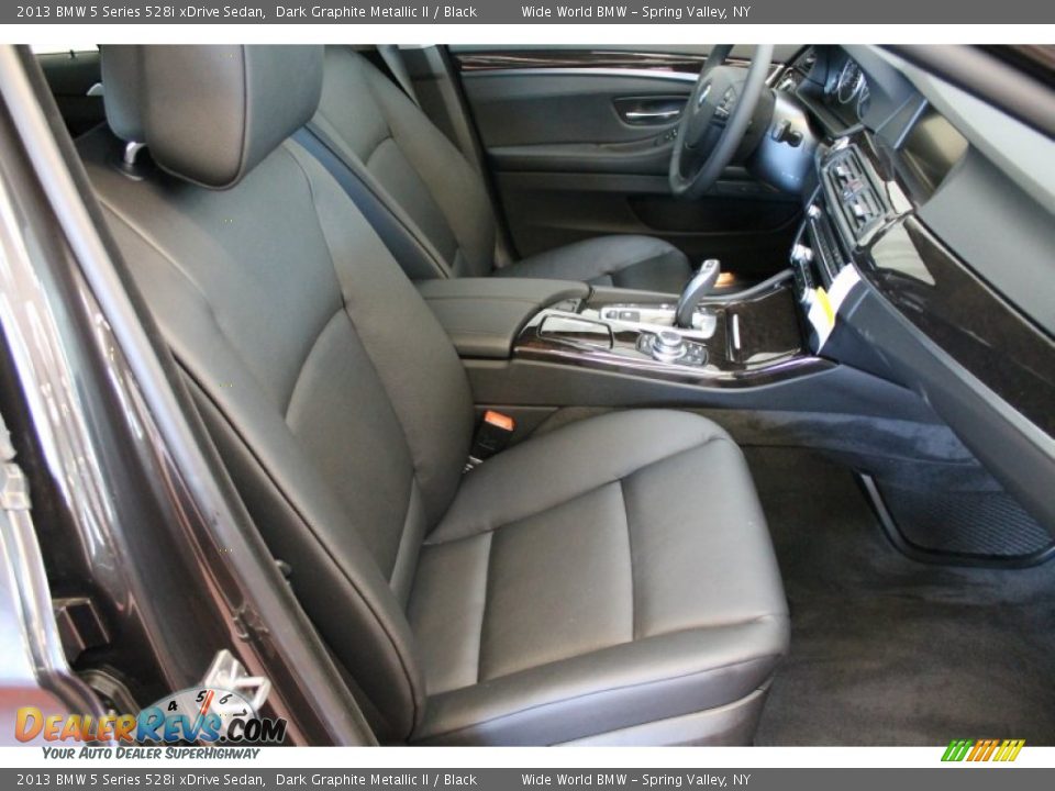 2013 BMW 5 Series 528i xDrive Sedan Dark Graphite Metallic II / Black Photo #10