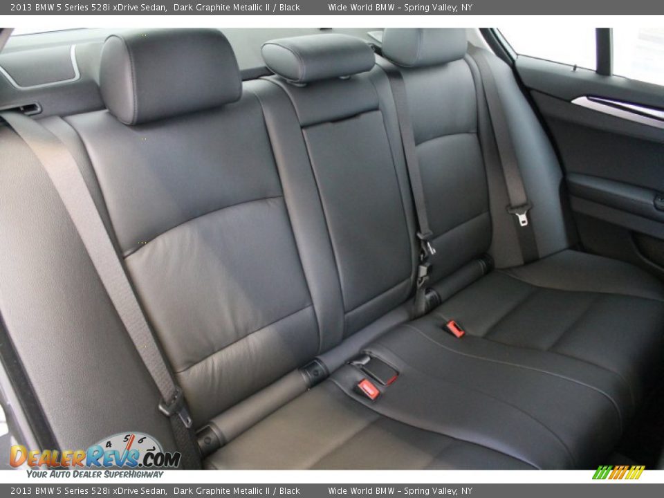 2013 BMW 5 Series 528i xDrive Sedan Dark Graphite Metallic II / Black Photo #11