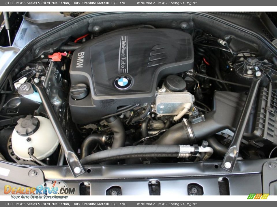 2013 BMW 5 Series 528i xDrive Sedan Dark Graphite Metallic II / Black Photo #14