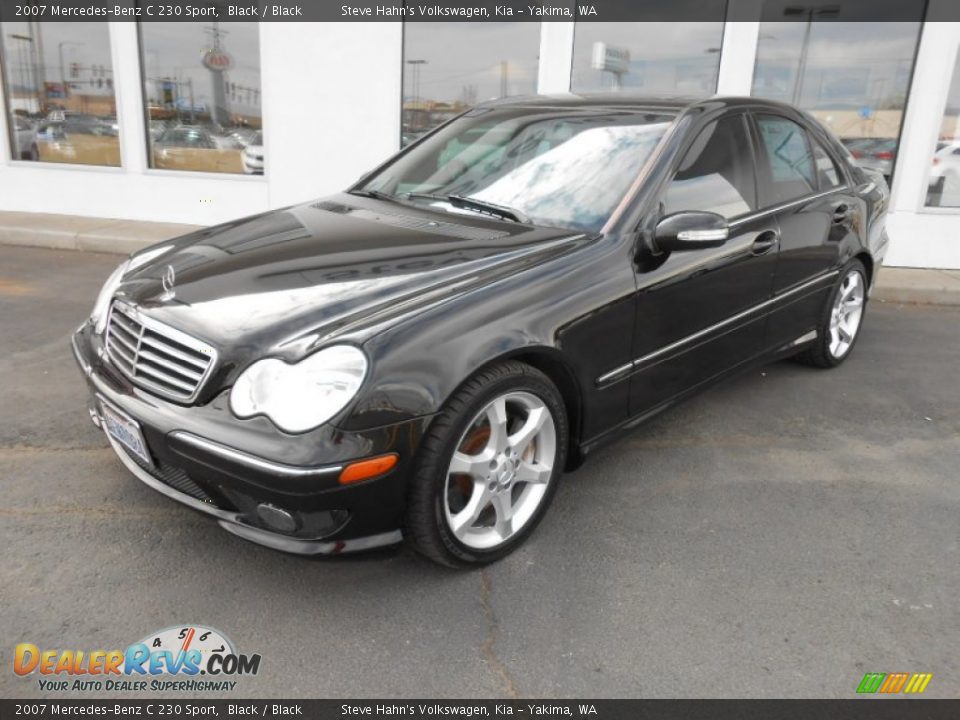2007 Mercedes-Benz C 230 Sport Black / Black Photo #1