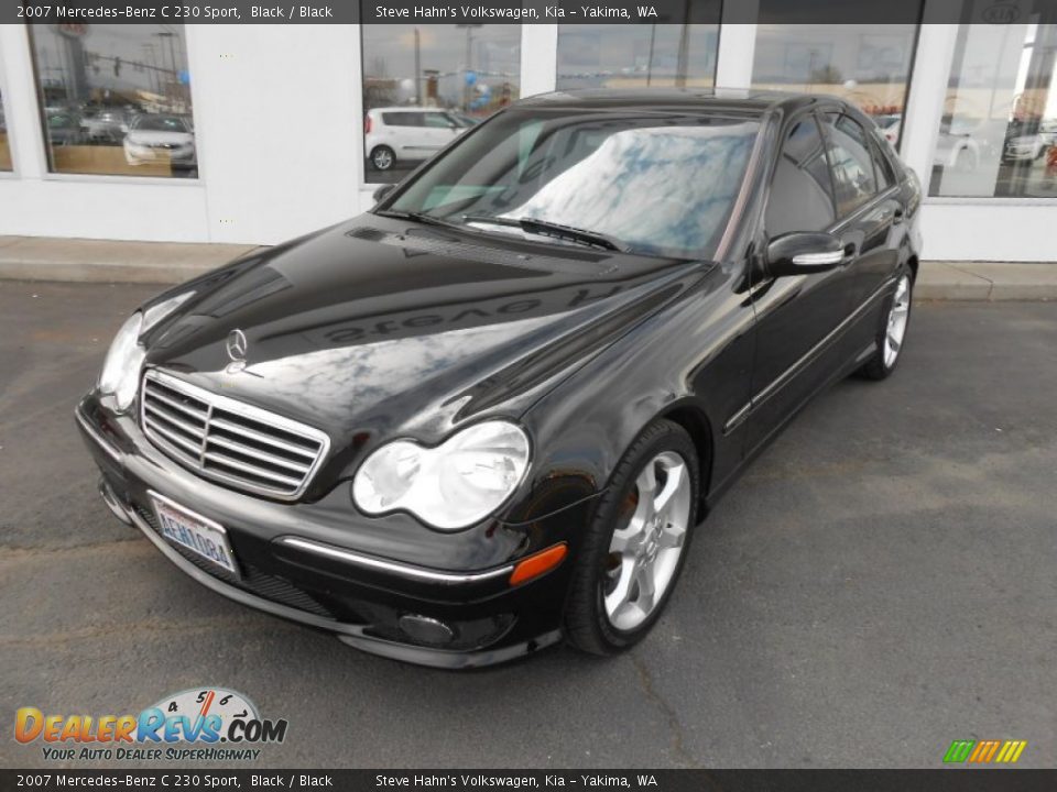 2007 Mercedes-Benz C 230 Sport Black / Black Photo #2