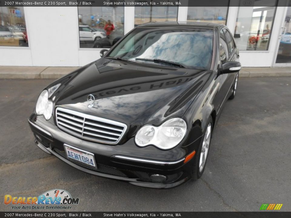 2007 Mercedes-Benz C 230 Sport Black / Black Photo #3