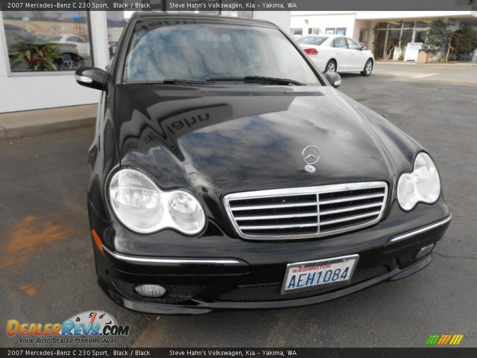 2007 Mercedes-Benz C 230 Sport Black / Black Photo #4