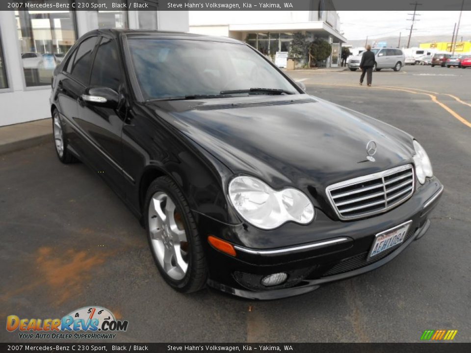 2007 Mercedes-Benz C 230 Sport Black / Black Photo #5