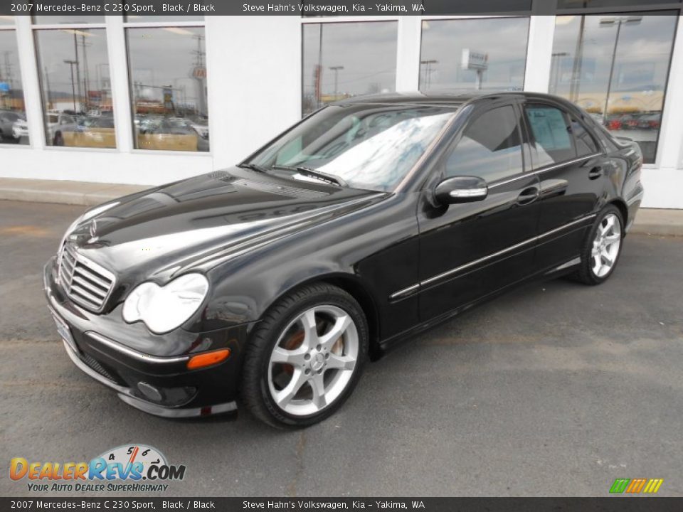2007 Mercedes-Benz C 230 Sport Black / Black Photo #6
