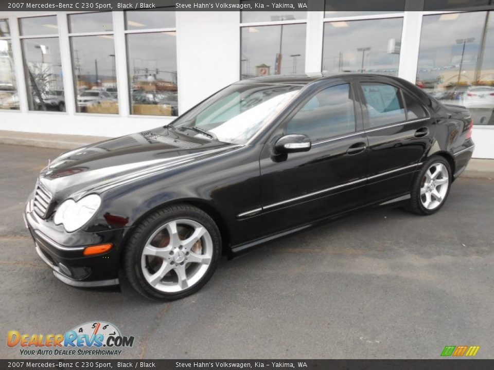 2007 Mercedes-Benz C 230 Sport Black / Black Photo #7