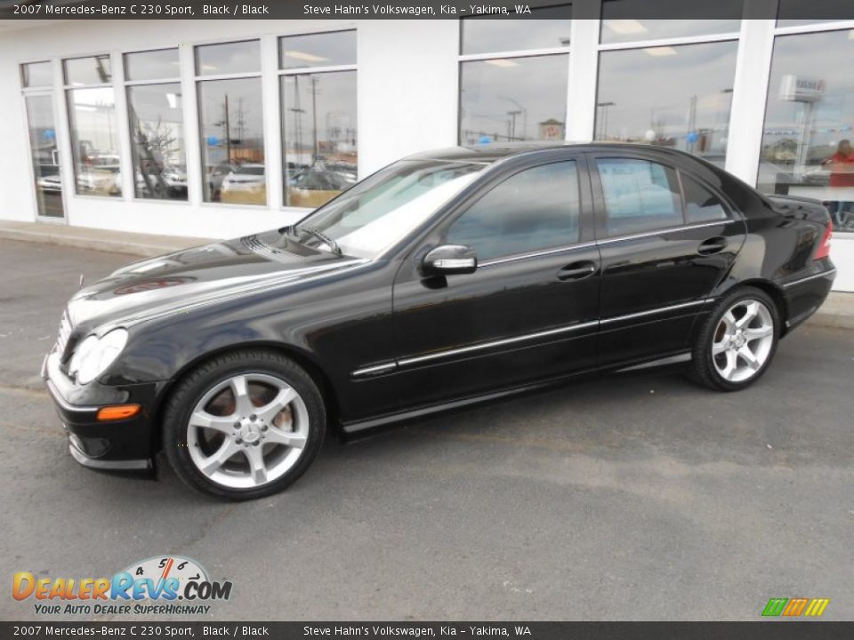 2007 Mercedes-Benz C 230 Sport Black / Black Photo #8