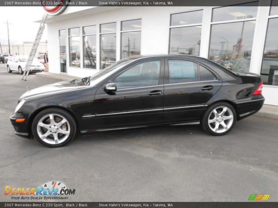 2007 Mercedes-Benz C 230 Sport Black / Black Photo #10