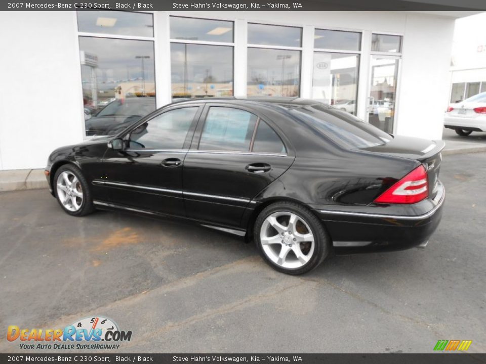 2007 Mercedes-Benz C 230 Sport Black / Black Photo #11