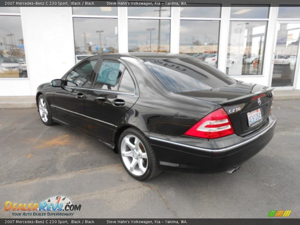 2007 Mercedes-Benz C 230 Sport Black / Black Photo #13