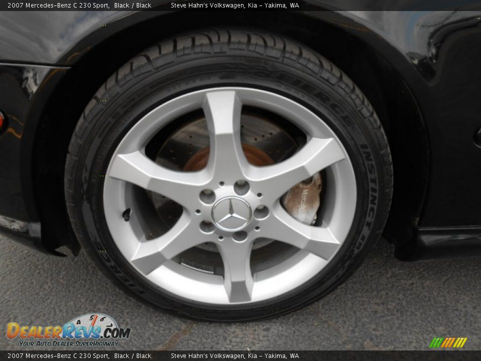 2007 Mercedes-Benz C 230 Sport Black / Black Photo #17