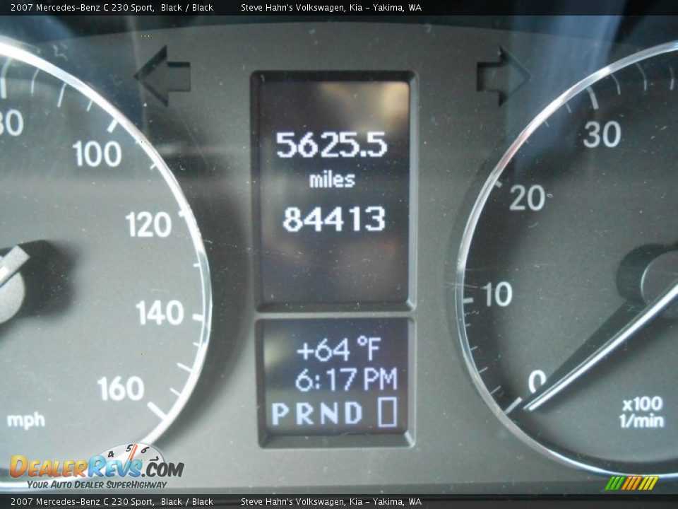 2007 Mercedes-Benz C 230 Sport Black / Black Photo #18