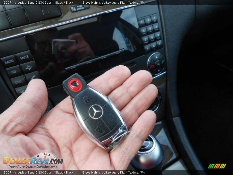 2007 Mercedes-Benz C 230 Sport Black / Black Photo #19