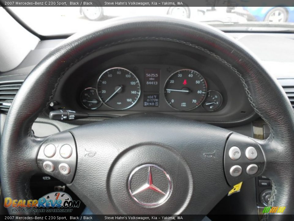 2007 Mercedes-Benz C 230 Sport Black / Black Photo #20