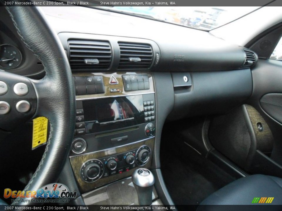2007 Mercedes-Benz C 230 Sport Black / Black Photo #22