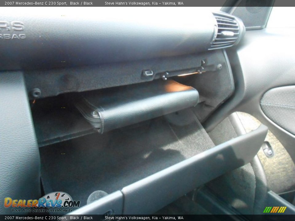 2007 Mercedes-Benz C 230 Sport Black / Black Photo #24