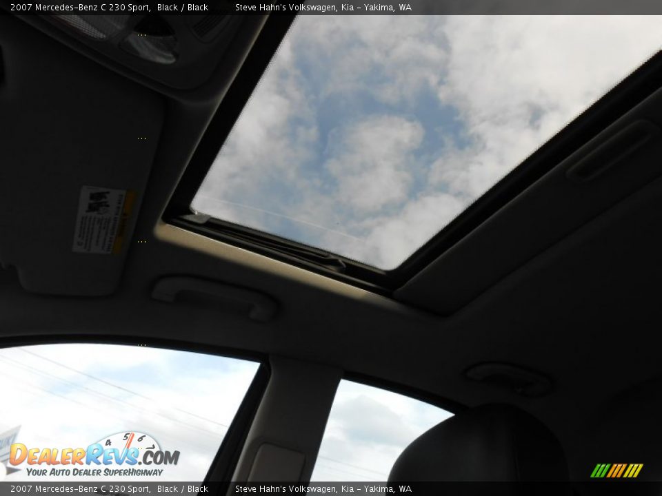 2007 Mercedes-Benz C 230 Sport Black / Black Photo #28