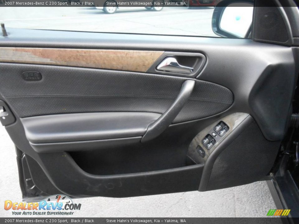 2007 Mercedes-Benz C 230 Sport Black / Black Photo #29