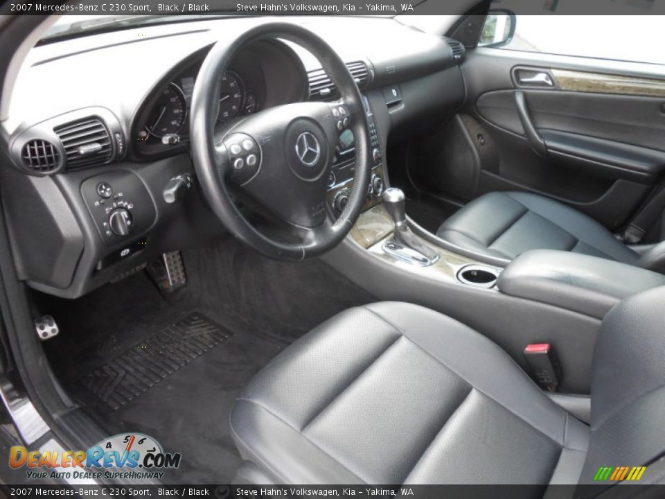 2007 Mercedes-Benz C 230 Sport Black / Black Photo #30