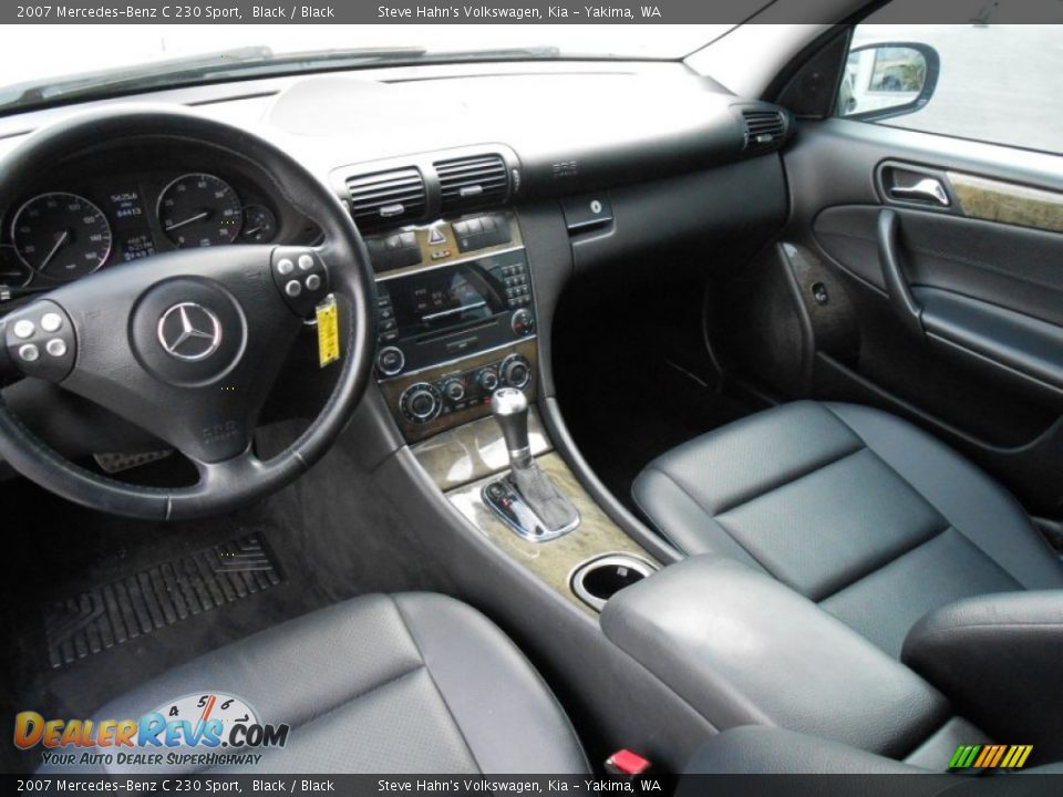 2007 Mercedes-Benz C 230 Sport Black / Black Photo #32