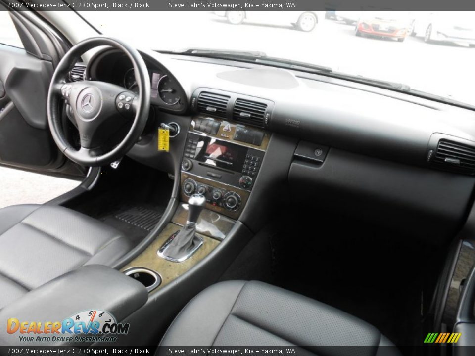 2007 Mercedes-Benz C 230 Sport Black / Black Photo #35