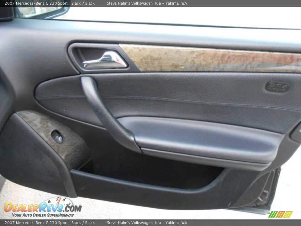 2007 Mercedes-Benz C 230 Sport Black / Black Photo #36