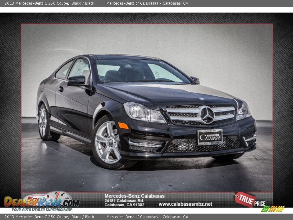 2013 Mercedes-Benz C 250 Coupe Black / Black Photo #1