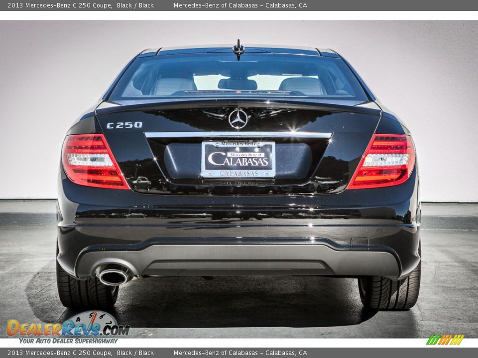 2013 Mercedes-Benz C 250 Coupe Black / Black Photo #2