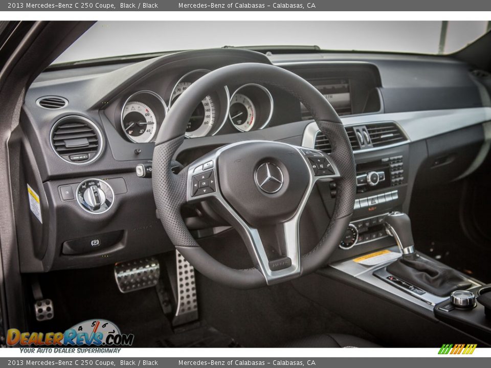 2013 Mercedes-Benz C 250 Coupe Black / Black Photo #5