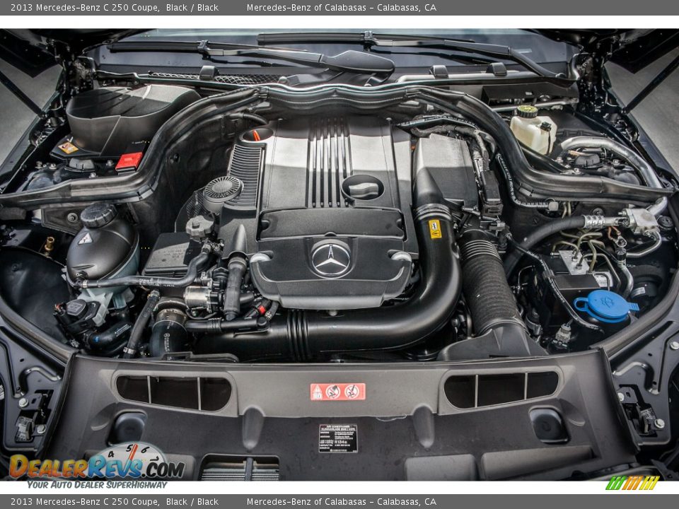 2013 Mercedes-Benz C 250 Coupe Black / Black Photo #9