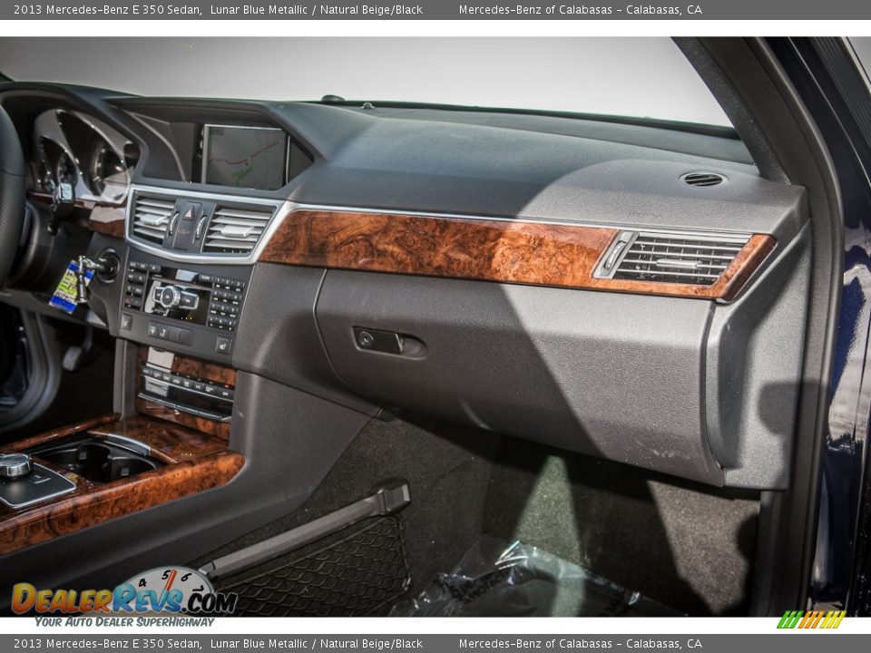 2013 Mercedes-Benz E 350 Sedan Lunar Blue Metallic / Natural Beige/Black Photo #7