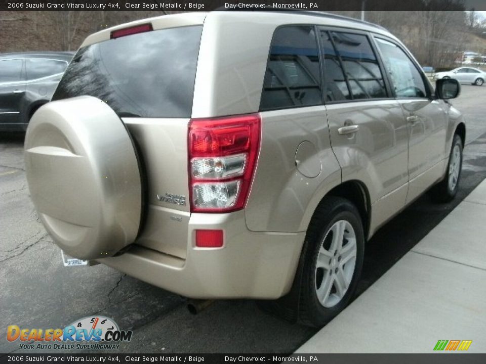 2006 Suzuki Grand Vitara Luxury 4x4 Clear Beige Metallic / Beige Photo #4