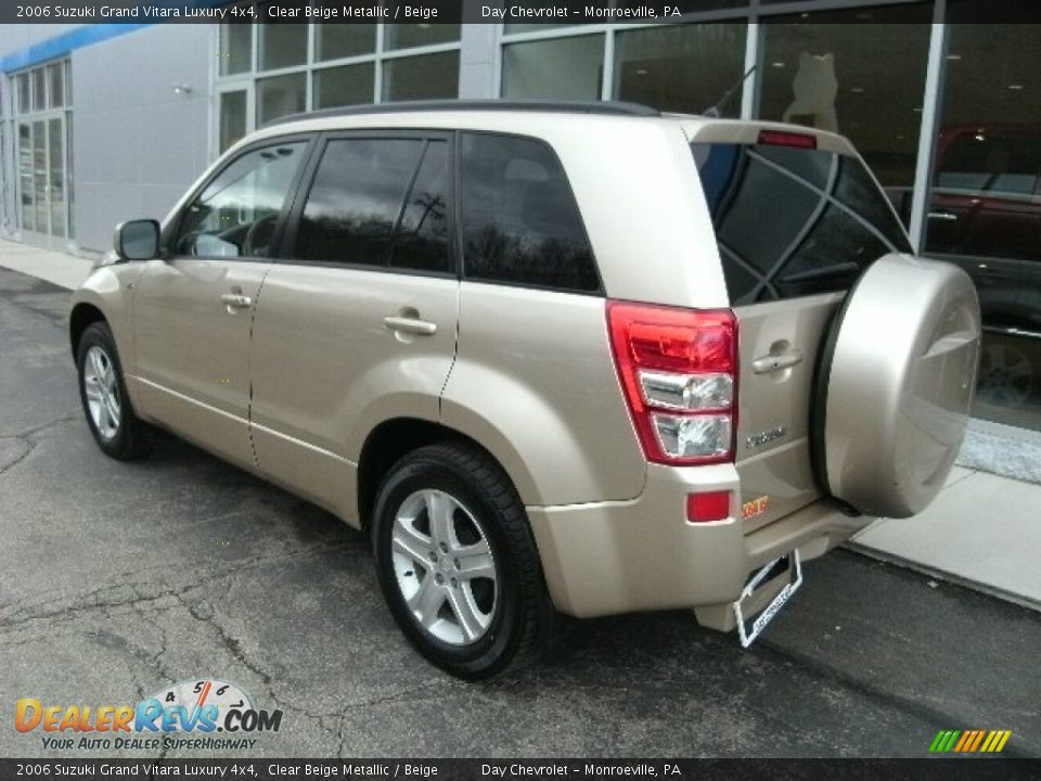 2006 Suzuki Grand Vitara Luxury 4x4 Clear Beige Metallic / Beige Photo #5