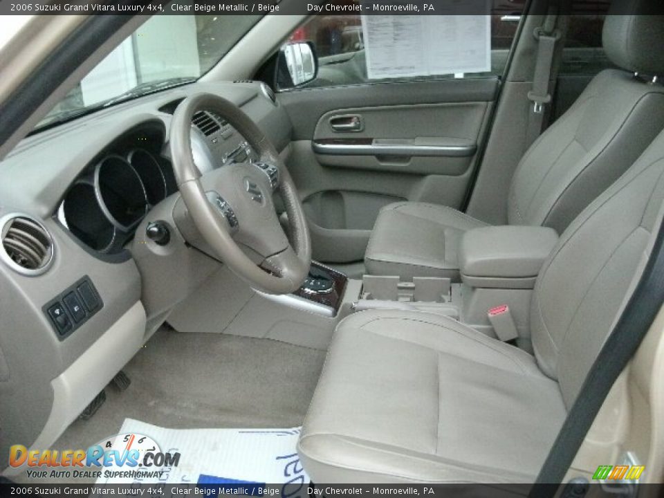 2006 Suzuki Grand Vitara Luxury 4x4 Clear Beige Metallic / Beige Photo #6