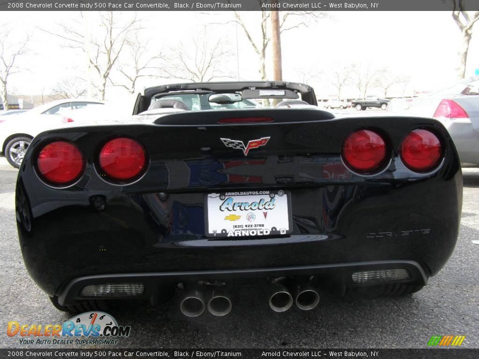 2008 Chevrolet Corvette Indy 500 Pace Car Convertible Black / Ebony/Titanium Photo #4