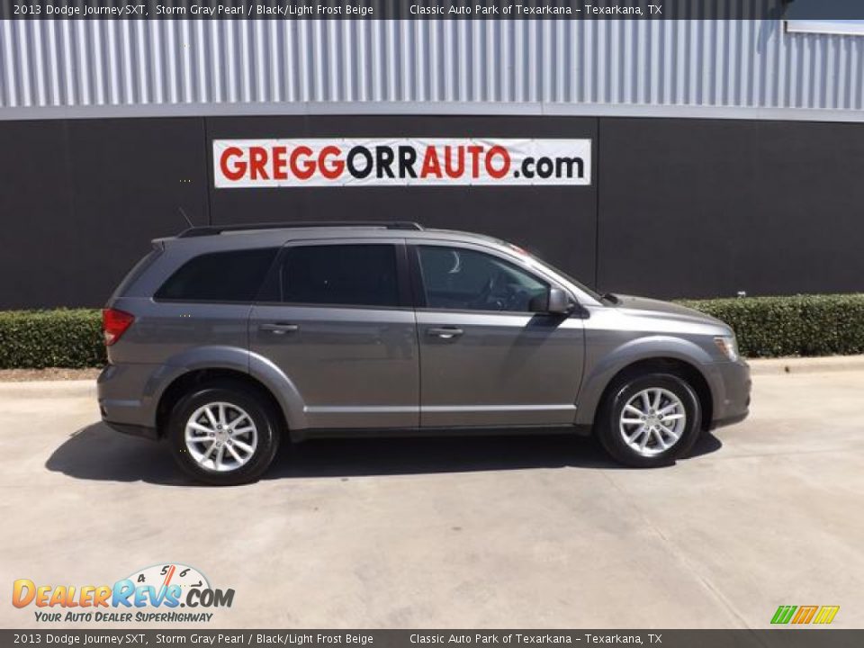 2013 Dodge Journey SXT Storm Gray Pearl / Black/Light Frost Beige Photo #3